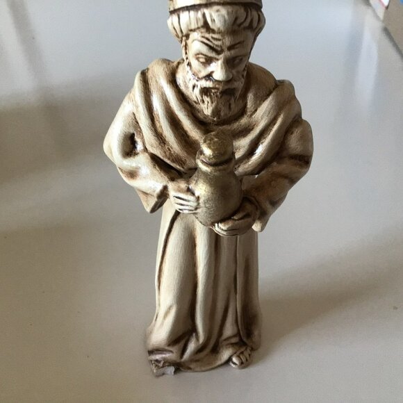 Vintage Handmade Ceramic Nativity 11 Pieces Holy Family Wise Men Animals Manger - Picture 14 of 15